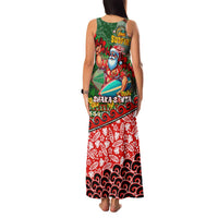 Mele Kalikimaka Shaka Santa Family Matching Tank Maxi Dress and Hawaiian Shirt Hawaiian Surf Christmas Design with Aloha Spirit DT02 - Polynesian Pride