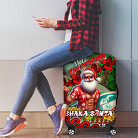 Mele Kalikimaka Shaka Santa Luggage Cover Hawaiian Surf Christmas Design with Aloha Spirit DT02 - Polynesian Pride