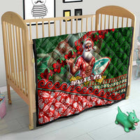 Mele Kalikimaka Shaka Santa Quilt Hawaiian Surf Christmas Design with Aloha Spirit DT02 - Polynesian Pride