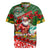 Mele Kalikimaka Shaka Santa Rugby Jersey Hawaiian Surf Christmas Design with Aloha Spirit - Polynesian Pride