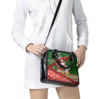 Mele Kalikimaka Shaka Santa Shoulder Handbag Hawaiian Surf Christmas Design with Aloha Spirit DT02 - Polynesian Pride