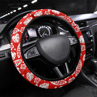 Mele Kalikimaka Shaka Santa Steering Wheel Cover Hawaiian Surf Christmas Design with Aloha Spirit DT02 Universal Fit Green - Polynesian Pride