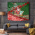 Mele Kalikimaka Shaka Santa Tapestry Hawaiian Surf Christmas Design with Aloha Spirit - Polynesian Pride