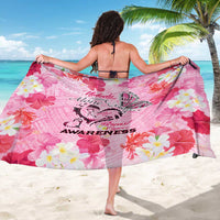 Butterfly Polynesia Breast Cancer Sarong Nobody Fights Alone Pink Out Tropical Hibiscus DT02 - Polynesian Pride