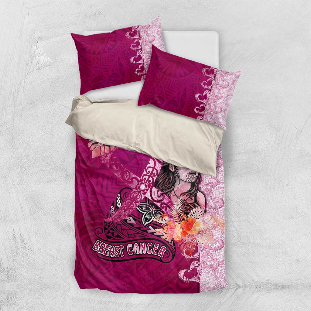 Breast Cancer New Zealand Bedding Set Maori Aotearoa Girl Pink Out DT02 US Twin 172cm x 218cm Pink - Polynesian Pride