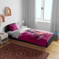 Breast Cancer New Zealand Bedding Set Maori Aotearoa Girl Pink Out DT02 - Polynesian Pride