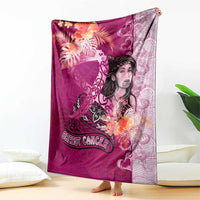 Breast Cancer New Zealand Blanket Maori Aotearoa Girl Pink Out DT02 - Polynesian Pride