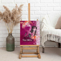 Breast Cancer New Zealand Canvas Wall Art Maori Aotearoa Girl Pink Out DT02 - Polynesian Pride