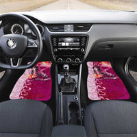 Breast Cancer New Zealand Car Mats Maori Aotearoa Girl Pink Out DT02 Set 2pcs - Front Pink - Polynesian Pride