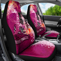 Breast Cancer New Zealand Car Seat Cover Maori Aotearoa Girl Pink Out DT02 - Polynesian Pride