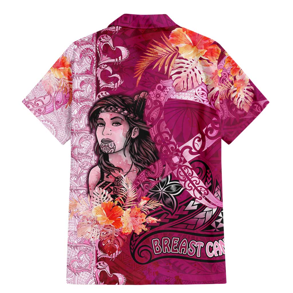 Breast Cancer New Zealand Family Matching Mermaid Dress and Hawaiian Shirt Maori Aotearoa Girl Pink Out DT02 - Polynesian Pride