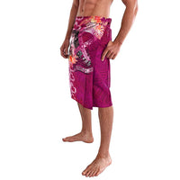 Breast Cancer New Zealand Lavalava Maori Aotearoa Girl Pink Out DT02 - Polynesian Pride