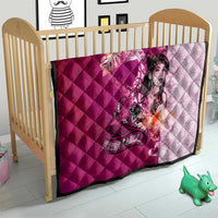 Breast Cancer New Zealand Quilt Maori Aotearoa Girl Pink Out DT02 - Polynesian Pride