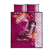 Breast Cancer New Zealand Quilt Bed Set Maori Aotearoa Girl Pink Out DT02 - Polynesian Pride