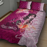 Breast Cancer New Zealand Quilt Bed Set Maori Aotearoa Girl Pink Out DT02 - Polynesian Pride