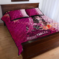 Breast Cancer New Zealand Quilt Bed Set Maori Aotearoa Girl Pink Out DT02 - Polynesian Pride