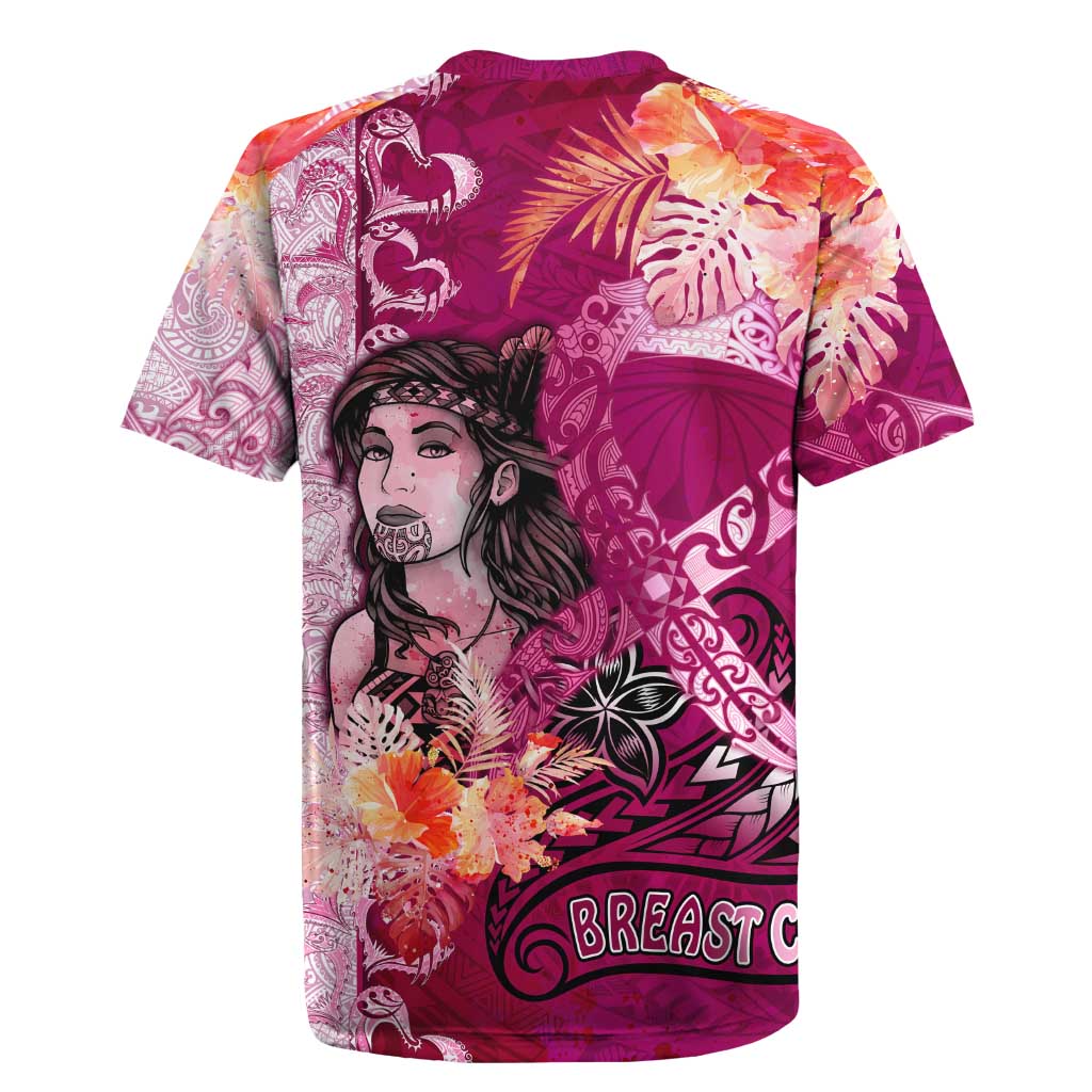 Breast Cancer New Zealand Rugby Jersey Maori Aotearoa Girl Pink Out DT02 - Polynesian Pride
