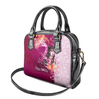 Breast Cancer New Zealand Shoulder Handbag Maori Aotearoa Girl Pink Out DT02 - Polynesian Pride