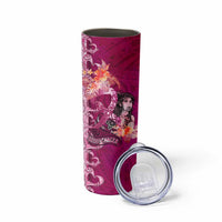 Breast Cancer New Zealand Skinny Tumbler Maori Aotearoa Girl Pink Out DT02 - Polynesian Pride