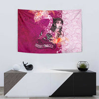 Breast Cancer New Zealand Tapestry Maori Aotearoa Girl Pink Out DT02 - Polynesian Pride