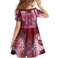 Breast Cancer Warrior Family Matching Puletasi and Hawaiian Shirt Angel Wings Polynesian Pattern DT02 - Polynesian Pride