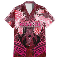 Breast Cancer Warrior Hawaiian Shirt Angel Wings Polynesian Pattern DT02 Pink - Polynesian Pride