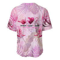 Breast Cancer Polynesian Baseball Jersey I Can Do All Things Through Christ DT02 - Polynesian Pride