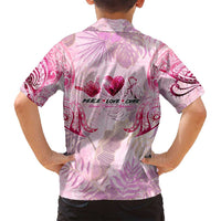 Breast Cancer Polynesian Family Matching Off Shoulder Maxi Dress and Hawaiian Shirt I Can Do All Things Through Christ DT02 - Polynesian Pride