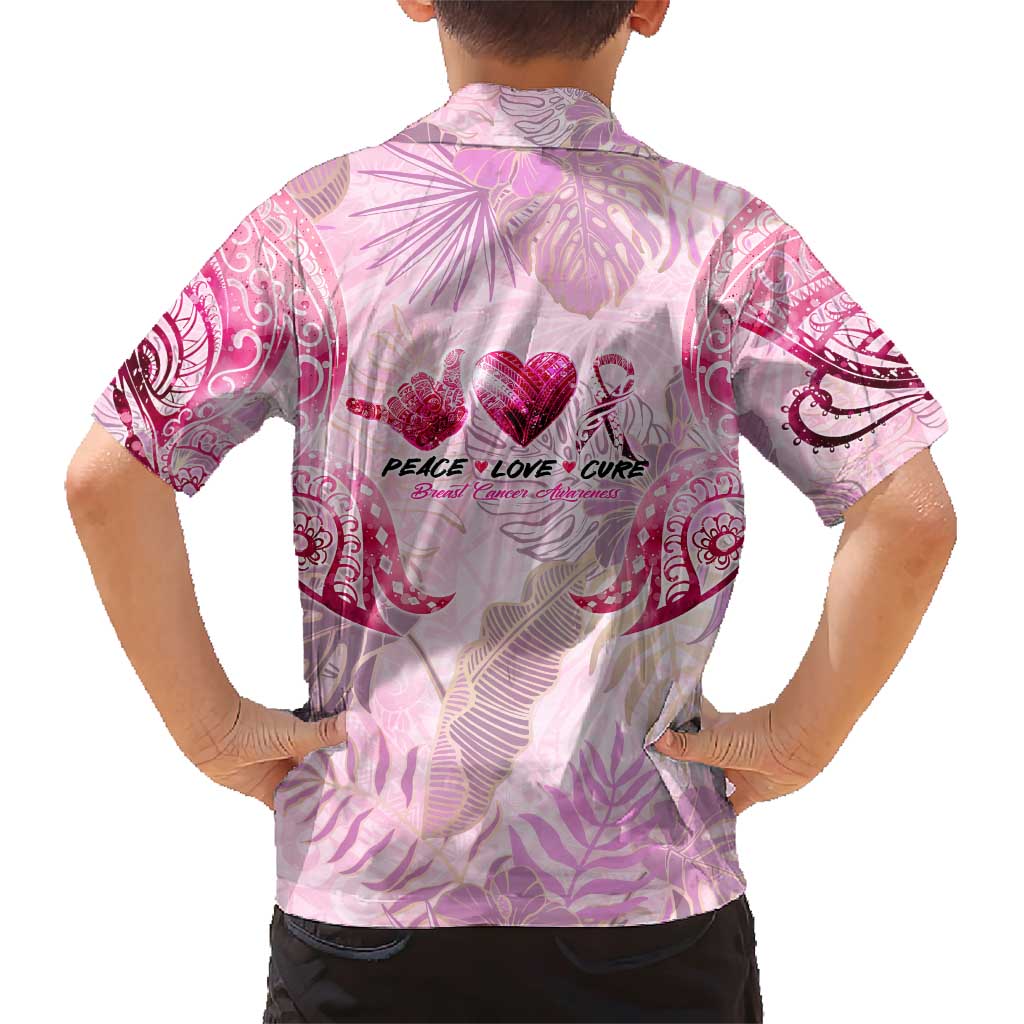 Breast Cancer Polynesian Family Matching Short Sleeve Bodycon Dress and Hawaiian Shirt I Can Do All Things Through Christ DT02 - Polynesian Pride
