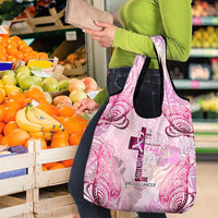 Breast Cancer Polynesian Grocery Bag I Can Do All Things Through Christ DT02 - Polynesian Pride