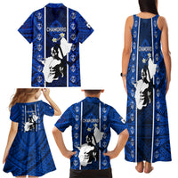 Guam Chamorro Warrior Family Matching Tank Maxi Dress and Hawaiian Shirt Traditional Tribal Patterns DT02 - Polynesian Pride