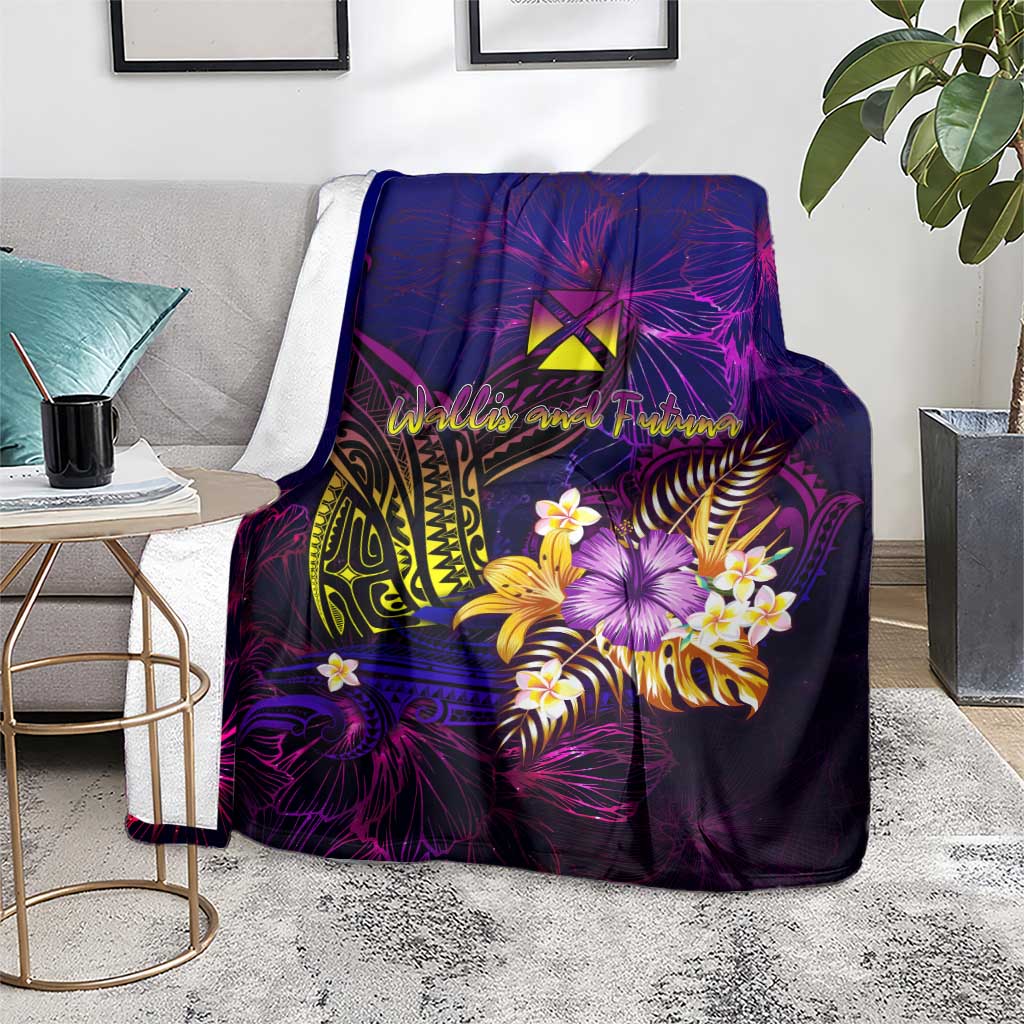 Wallis and Futuna Blanket Whale Hibiscus Polynesian