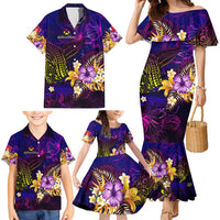 Wallis and Futuna Family Matching Mermaid Dress and Hawaiian Shirt Whale Hibiscus Polynesian DT02 - Polynesian Pride