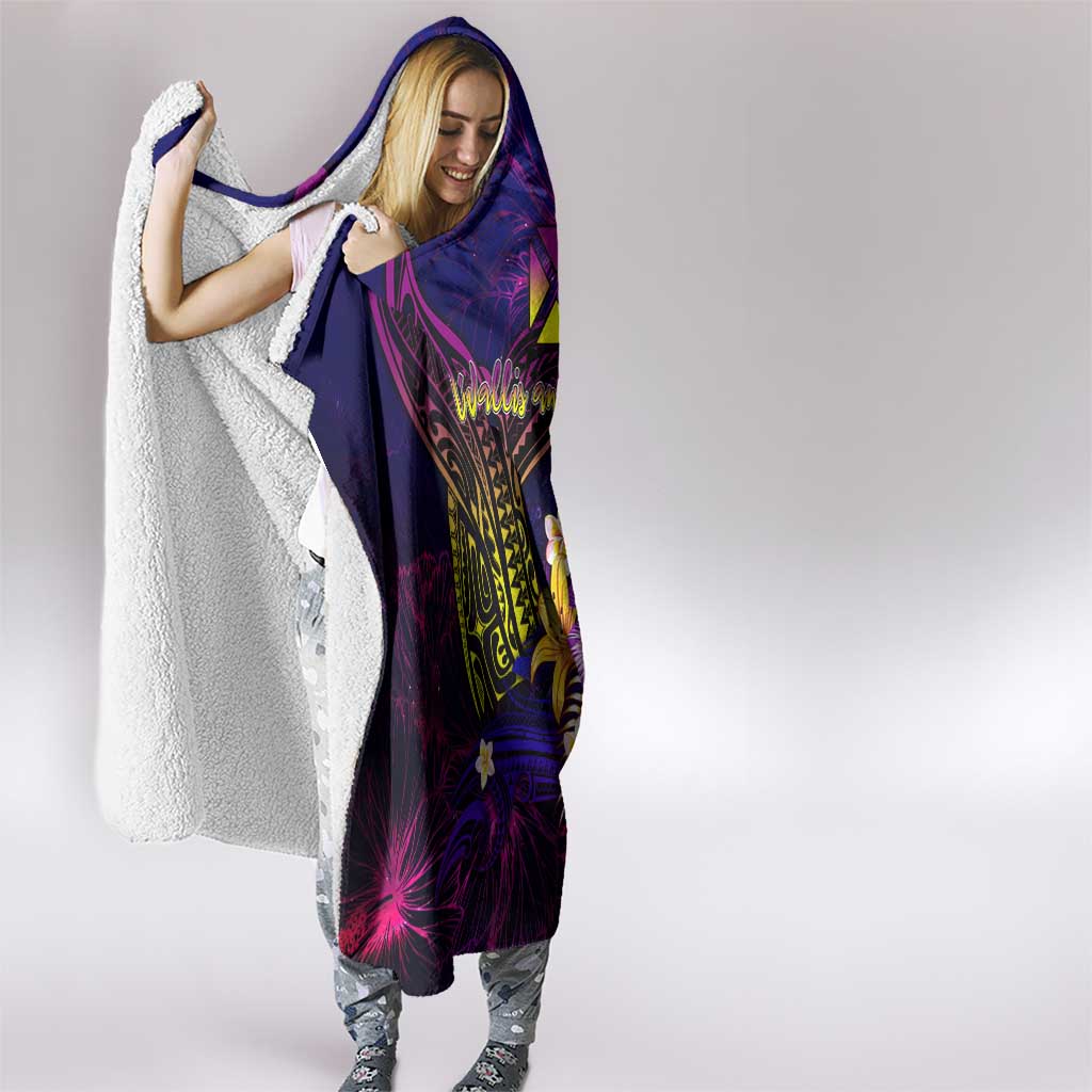 Wallis and Futuna Hooded Blanket Whale Hibiscus Polynesian