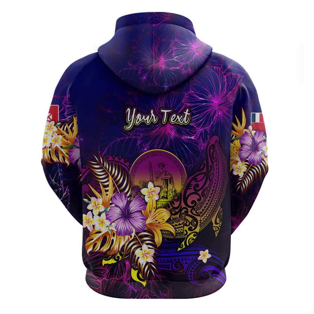 Wallis and Futuna Hoodie Whale Hibiscus Polynesian DT02 - Polynesian Pride