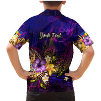 New Caledonia Family Matching Mermaid Dress and Hawaiian Shirt Whale Hibiscus Polynesian DT02 - Polynesian Pride