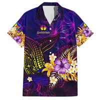 New Caledonia Hawaiian Shirt Whale Hibiscus Polynesian