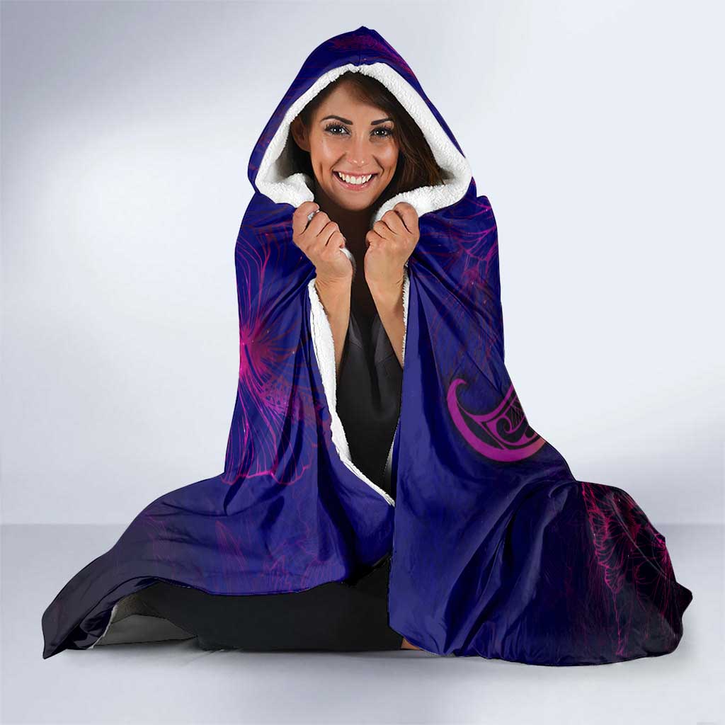 New Caledonia Hooded Blanket Whale Hibiscus Polynesian