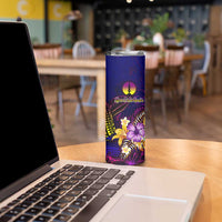 New Caledonia Skinny Tumbler Whale Hibiscus Polynesian