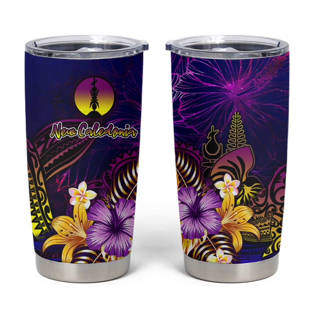 New Caledonia Tumbler Cup Whale Hibiscus Polynesian DT02 Purple - Polynesian Pride