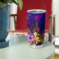 New Caledonia Tumbler Cup Whale Hibiscus Polynesian DT02 - Polynesian Pride