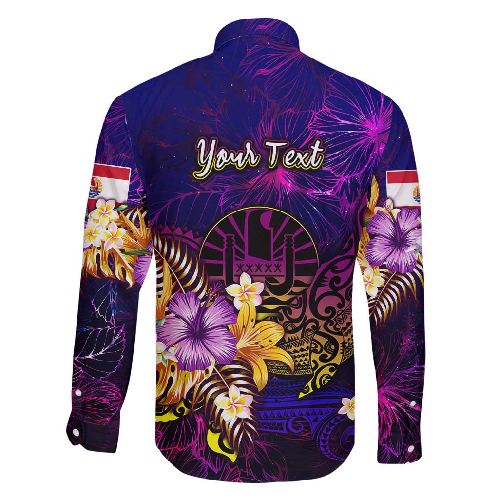 Tahiti French Polynesia Family Matching Long Sleeve Bodycon Dress and Hawaiian Shirt Whale Hibiscus Polynesian DT02 - Polynesian Pride