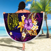 Cook Islands Beach Blanket Whale Hibiscus Polynesian