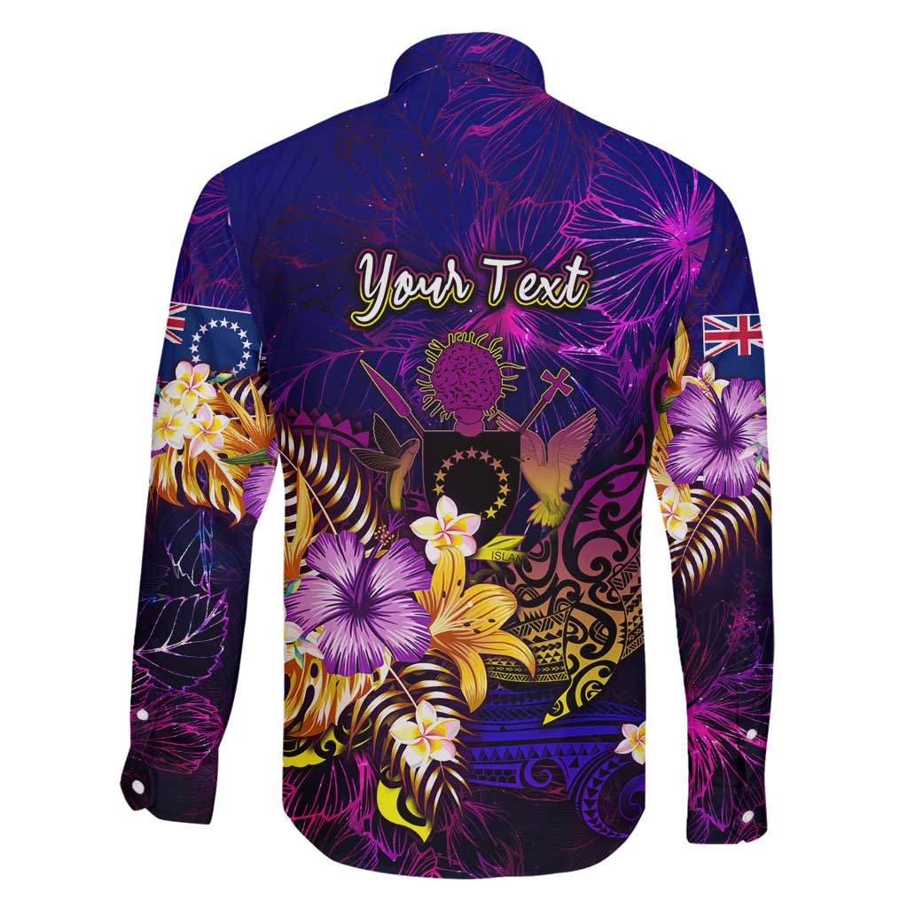 Cook Islands Family Matching Long Sleeve Bodycon Dress and Hawaiian Shirt Whale Hibiscus Polynesian DT02 - Polynesian Pride