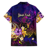 Cook Islands Family Matching Off Shoulder Maxi Dress and Hawaiian Shirt Whale Hibiscus Polynesian DT02 - Polynesian Pride