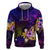 Cook Islands Hoodie Whale Hibiscus Polynesian