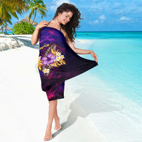 Cook Islands Sarong Whale Hibiscus Polynesian