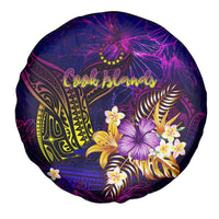 Cook Islands Spare Tire Cover Whale Hibiscus Polynesian DT02 - Polynesian Pride