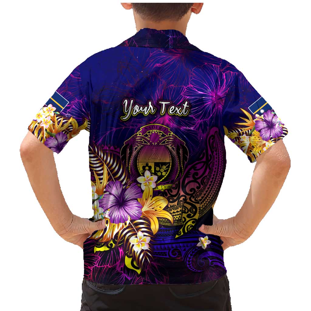 Nauru Family Matching Mermaid Dress and Hawaiian Shirt Whale Hibiscus Polynesian DT02 - Polynesian Pride