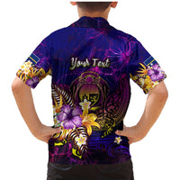 Nauru Family Matching Mermaid Dress and Hawaiian Shirt Whale Hibiscus Polynesian DT02 - Polynesian Pride